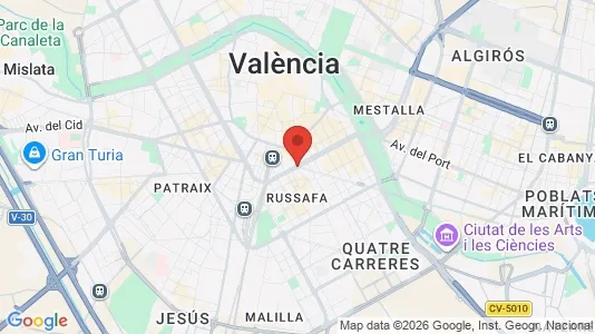 Rooms for rent i Valencia L'Eixample - kort over placeringen