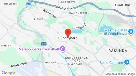 Houses for rent i Sundbyberg - kort over placeringen