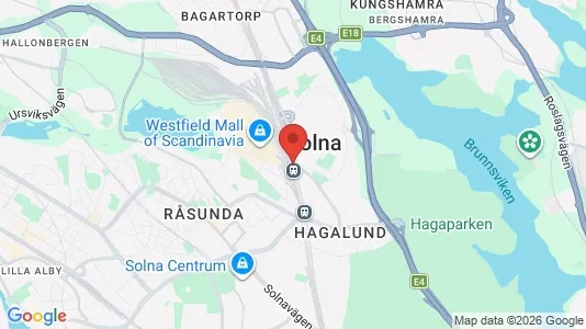 Houses for rent i Solna - kort over placeringen