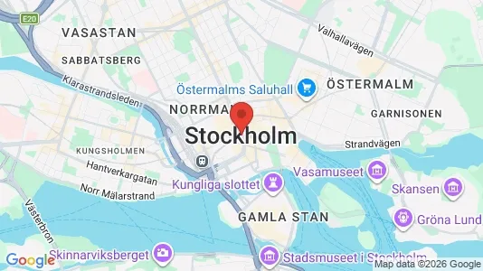 Rooms for rent i Stockholm City - kort over placeringen