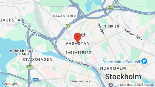 Houses for rent i Vasastan - kort over placeringen