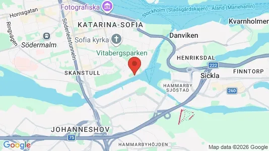 Houses for rent i Hammarbyhamnen - kort over placeringen