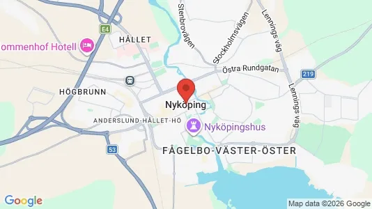 Houses for rent i Nyköping - kort over placeringen
