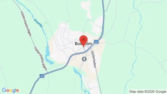 Houses for rent i Boxholm - kort over placeringen