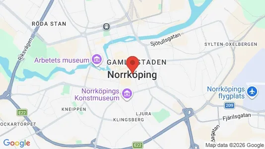 Houses for rent i Norrköping - kort over placeringen