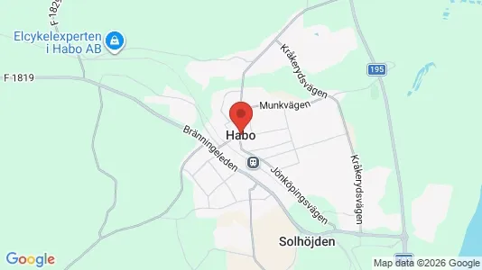 Houses for rent i Habo - kort over placeringen