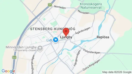 Houses for rent i Ljungby - kort over placeringen