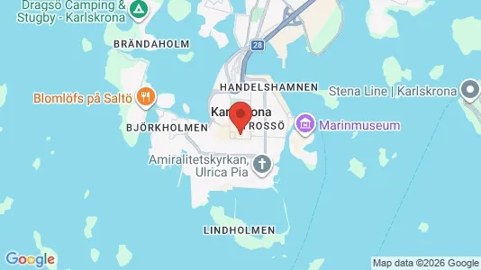 Apartments for rent i Karlskrona - kort over placeringen