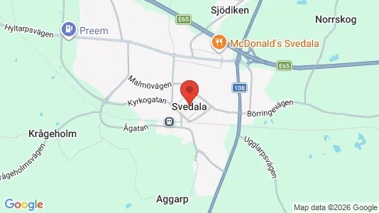 Houses for rent i Svedala - kort over placeringen