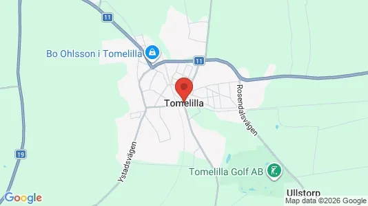 Houses for rent i Tomelilla - kort over placeringen