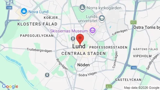 Houses for rent i Lund - kort over placeringen
