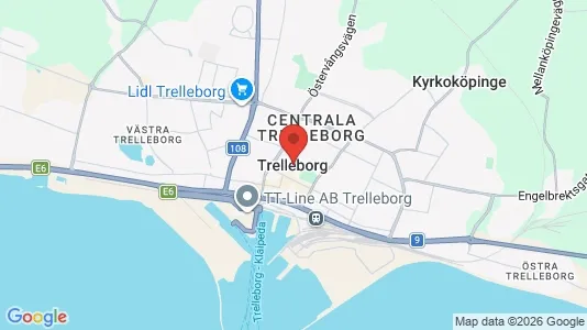 Houses for rent i Trelleborg - kort over placeringen
