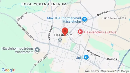 Houses for rent i Hässleholm - kort over placeringen