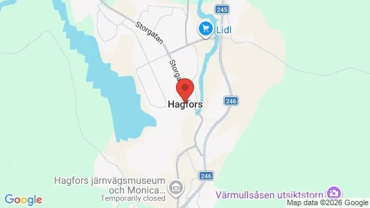Houses for rent i Hagfors - kort over placeringen