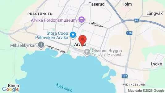 Rooms for rent i Arvika - kort over placeringen