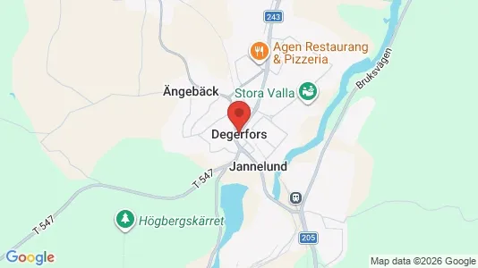 Houses for rent i Degerfors - kort over placeringen