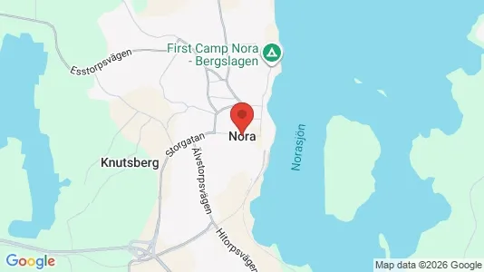 Houses for rent i Nora - kort over placeringen