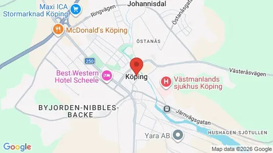 Houses for rent i Köping - kort over placeringen