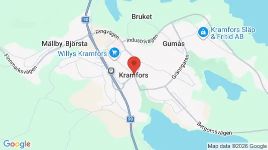 Houses for rent i Kramfors - kort over placeringen