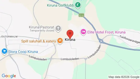 Houses for rent i Kiruna - kort over placeringen