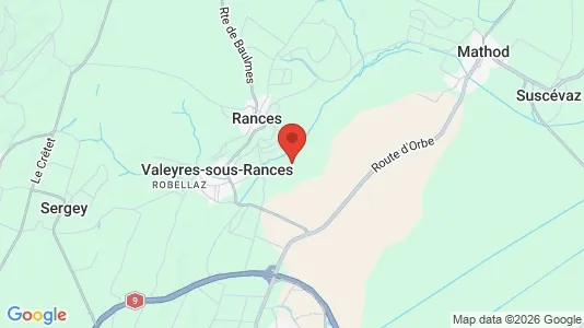 Houses for rent i Jura-Nord vaudois - kort over placeringen