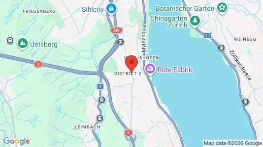 Apartments for rent i Zürich District 2 - kort over placeringen
