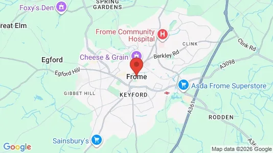 Apartments for rent i Frome - Somerset - kort over placeringen