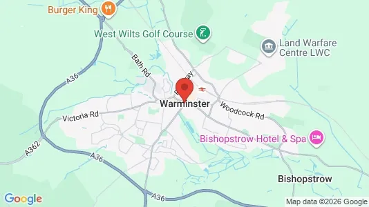 Apartments for rent i Warminster - Wiltshire - kort over placeringen