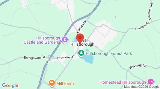 Houses for rent i Hillsborough - County Down - kort over placeringen