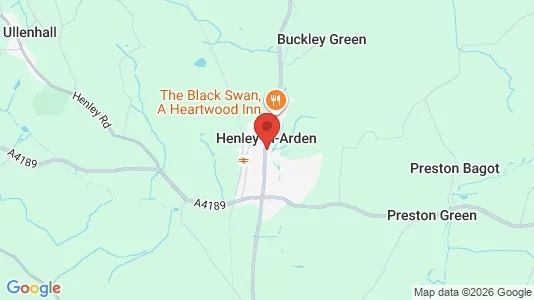 Houses for rent i Henley-in-Arden - Warwickshire - kort over placeringen