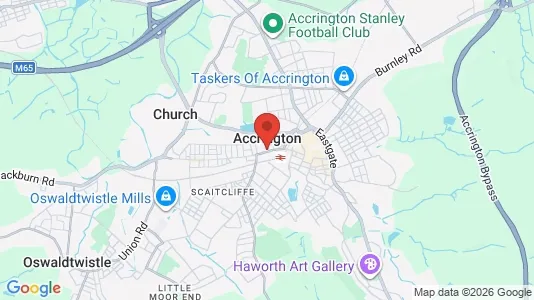 Houses for rent i Accrington - Lancashire - kort over placeringen