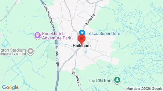Houses for rent i Hailsham - East Sussex - kort over placeringen