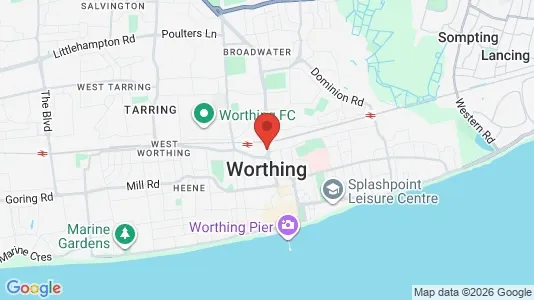 Houses for rent i Worthing - West Sussex - kort over placeringen