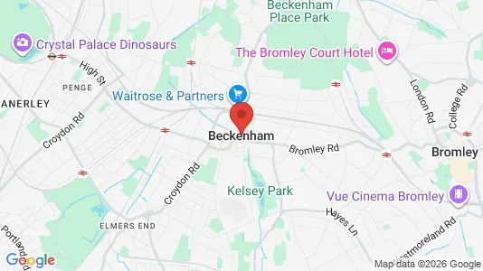 Apartments for rent i Beckenham - Kent - kort over placeringen