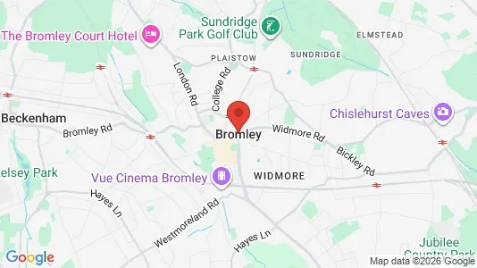 Rooms for rent i Bromley - Kent - kort over placeringen