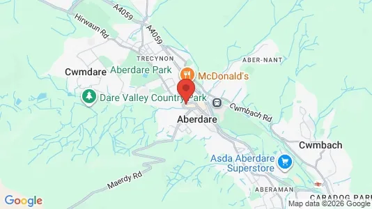 Houses for rent i Aberdare - Mid Glamorgan - kort over placeringen