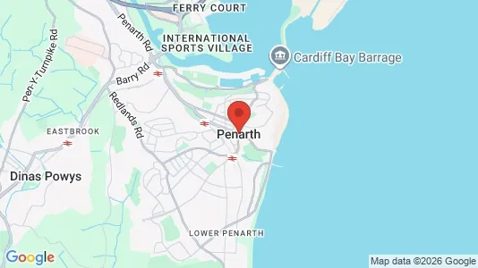 Houses for rent i Dinas Powys/Penarth - South Glamorgan - kort over placeringen