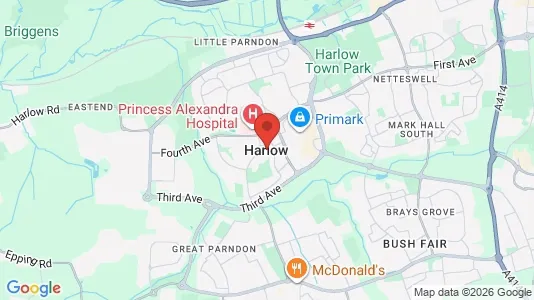 Houses for rent i Harlow - Essex - kort over placeringen