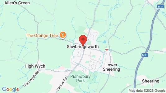 Apartments for rent i Sawbridgeworth - Hertfordshire - kort over placeringen