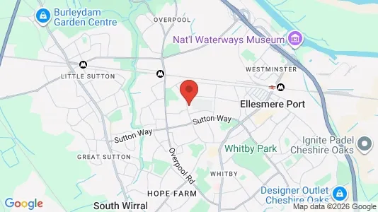 Houses for rent i Ellesmere Port - Merseyside - kort over placeringen