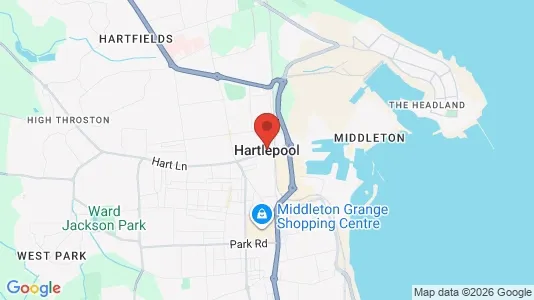 Apartments for rent i Hartlepool - Cleveland - kort over placeringen