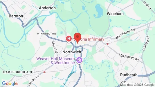 Houses for rent i Northwich - Cheshire - kort over placeringen