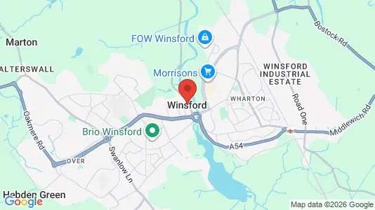 Houses for rent i Winsford - Cheshire - kort over placeringen