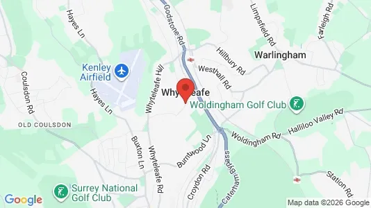 Houses for rent i Caterham/Whyteleafe - Surrey - kort over placeringen
