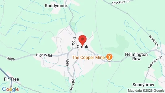 Apartments for rent i Crook - County Durham - kort over placeringen