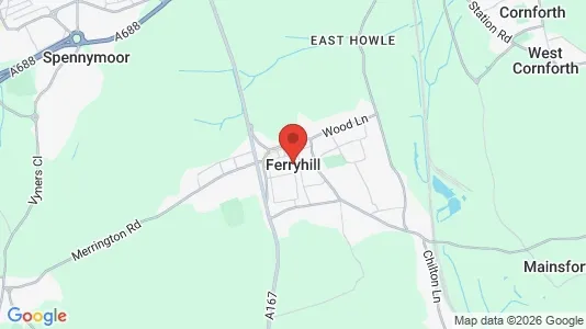 Apartments for rent i Ferryhill - County Durham - kort over placeringen
