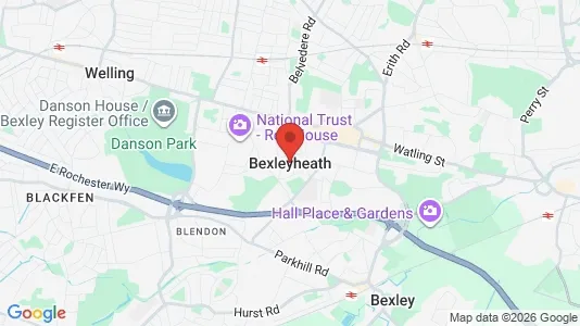 Houses for rent i Bexleyheath - Kent - kort over placeringen