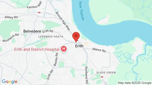Houses for rent i Erith - Kent - kort over placeringen