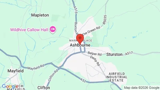 Houses for rent i Ashbourne - Derbyshire - kort over placeringen