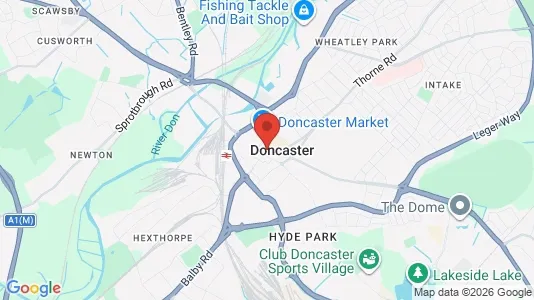 Houses for rent i Doncaster - South Yorkshire - kort over placeringen